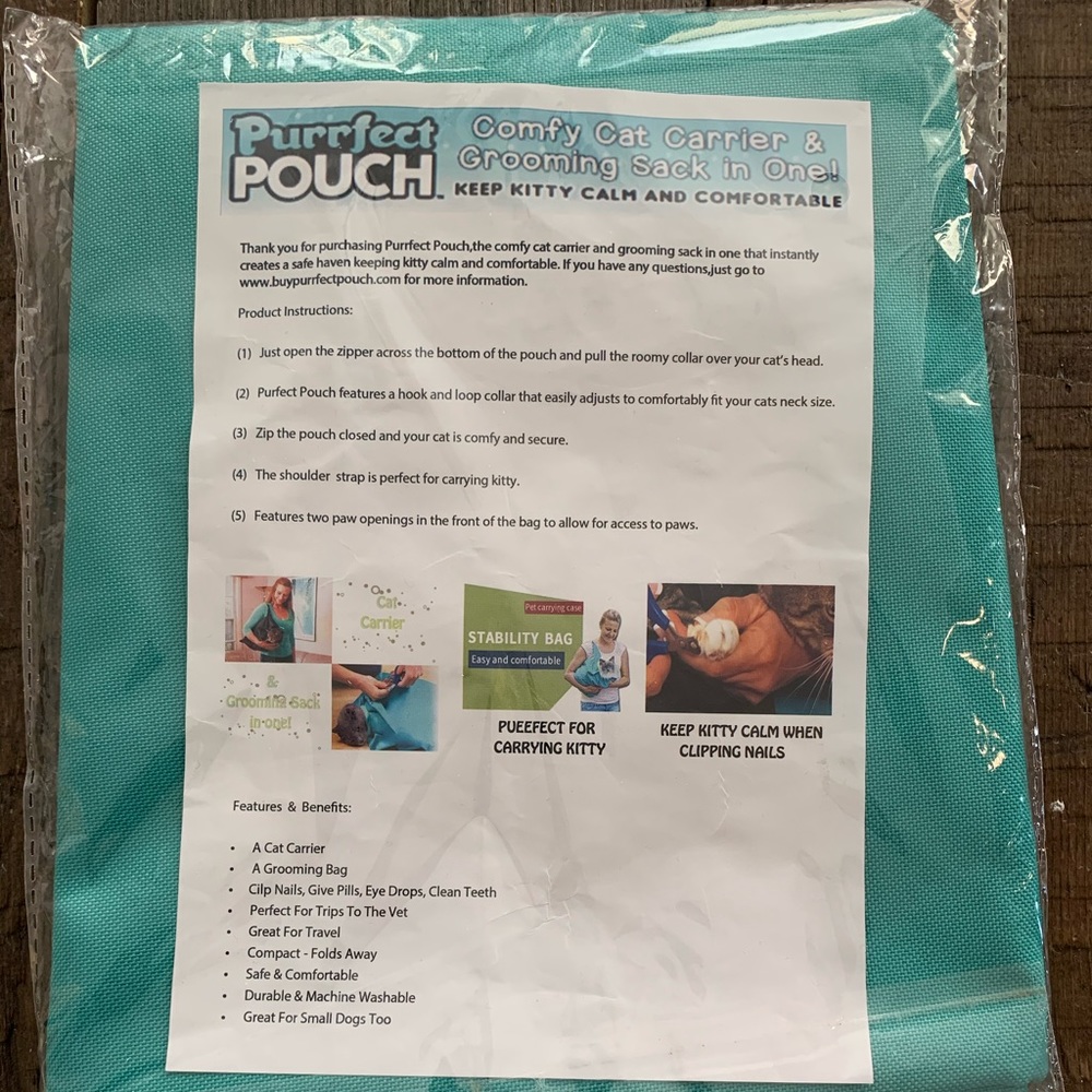 Puurfect pouch cat carrier
